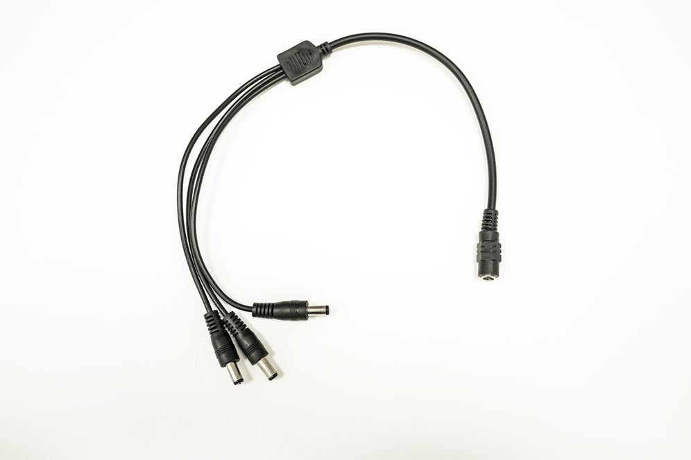 5.5 x 2.1mm barrel connectors - DC Power Splitter